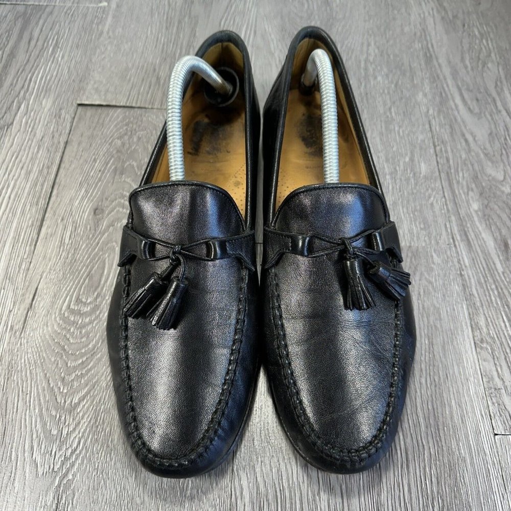 ALLEN EDMONDS URBINO Leather Loafers Shoes Mens SZ 10 D Italy HandCrafted Black - Picture 6 of 12